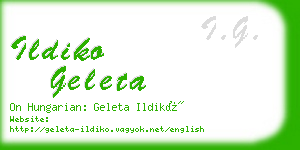 ildiko geleta business card